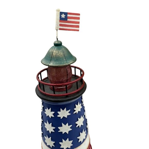 Jim Shore Heartwood Creek One Nation Under God Patriotic Lighthouse Figurine - Picture 6 of 7